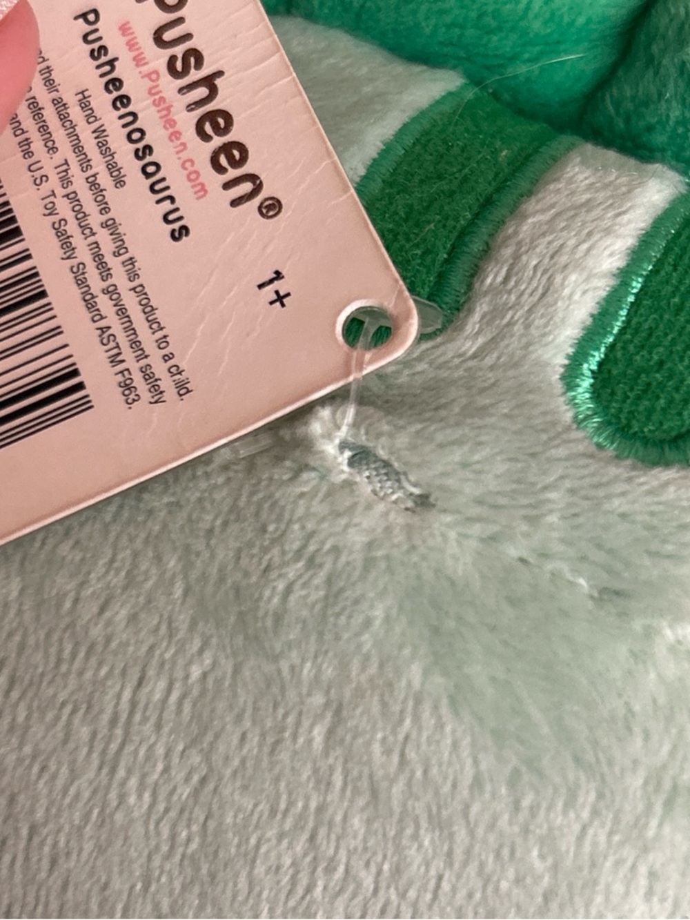 Pusheen Mint Green Dinosaur Plush Pillow - Picture 7 of 7